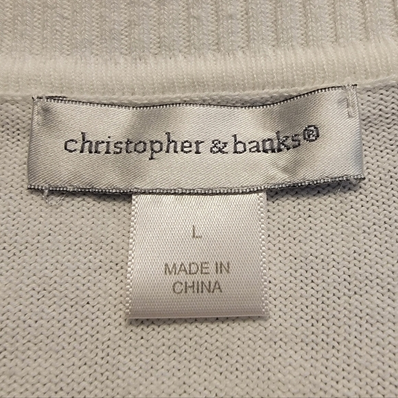 Christopher & Banks Flowers And Bees Cardigan - Picture 7 of 8